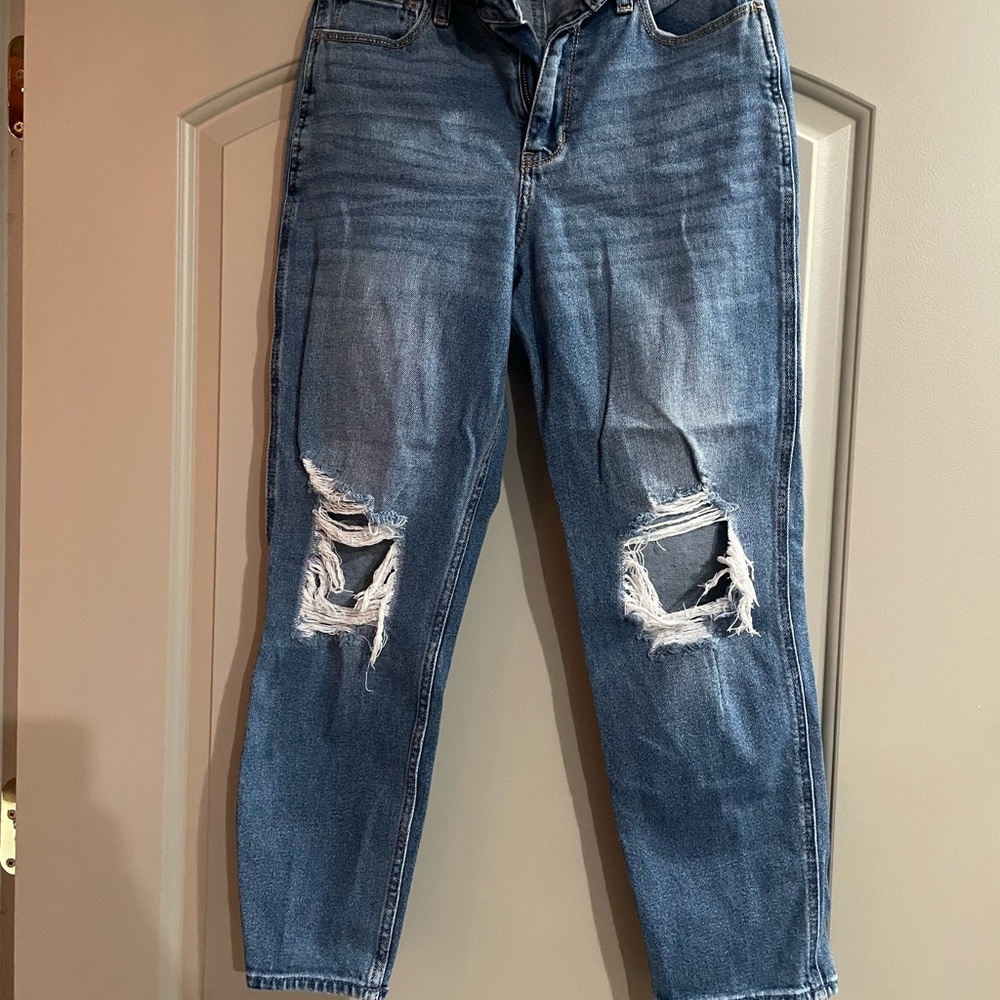 Distressed Blue Women's Jeans